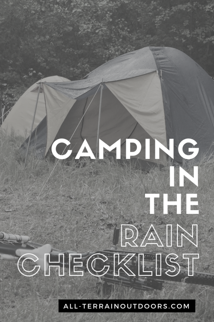 camping in the rain checklist